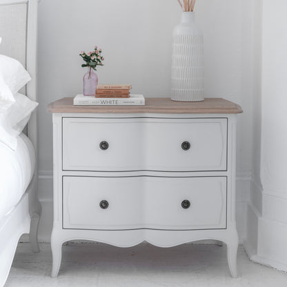 Willis Gambier Amelie French Wide Bedside Table