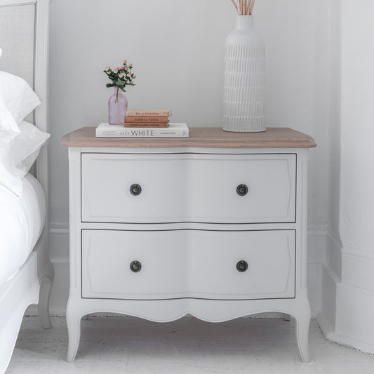 Willis Gambier Amelie French Wide Bedside Table