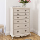 Willis Gambier Ivory French 6 Drawer Tall Chest