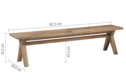 Willis Gambier Sorrento Contemporary Bench measurements 