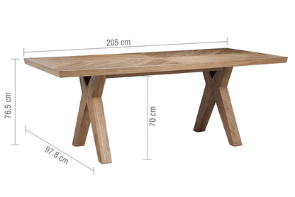 Willis Gambier Sorrento Contemporary Dining Table measurements 