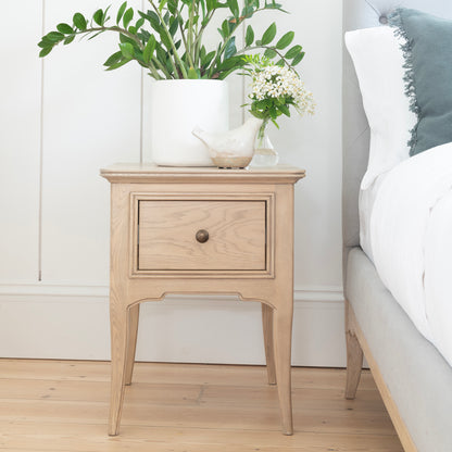 Willis Gambier Toulon Oak French Bedside Table
