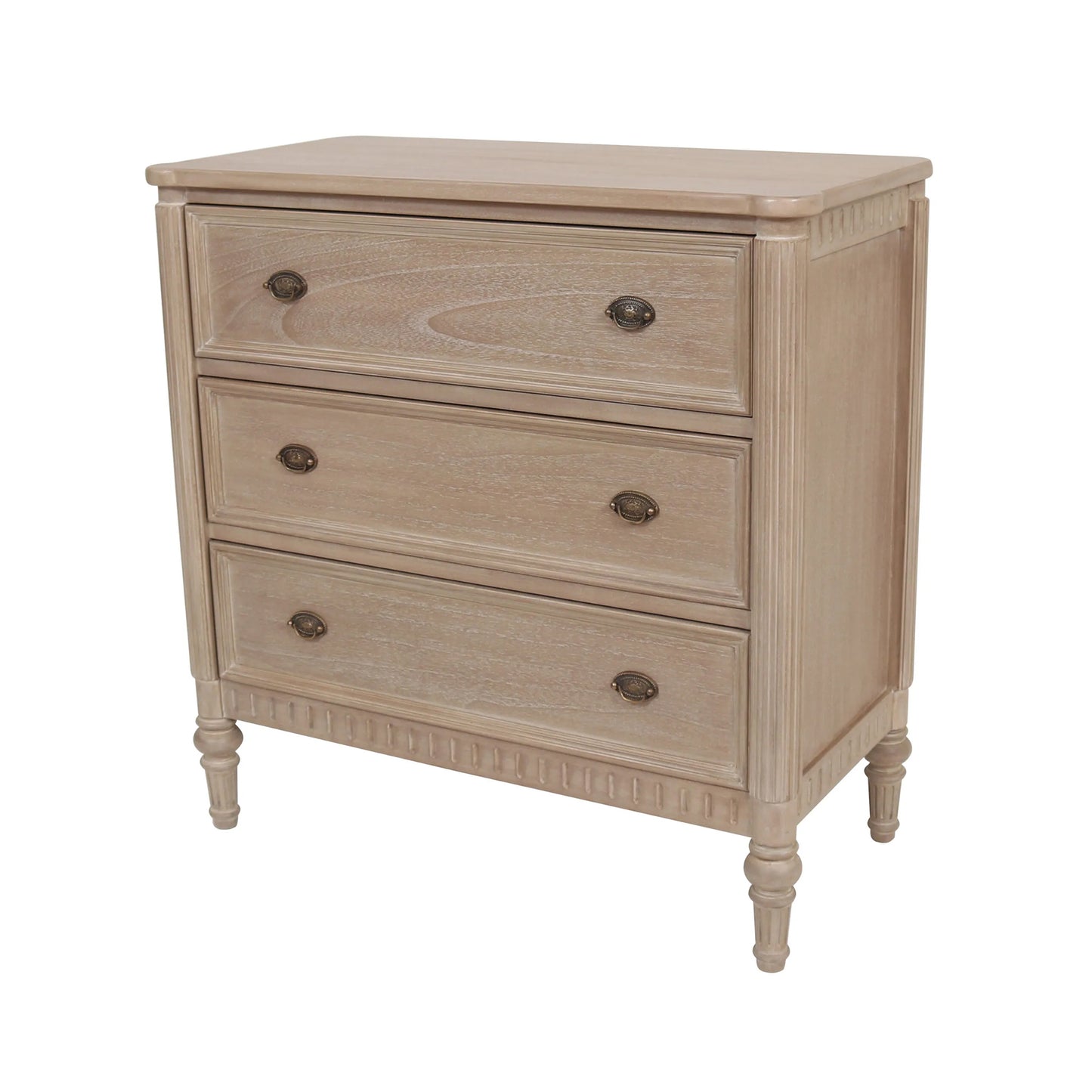 Willow French 3 Drawer Bedroom Chest
