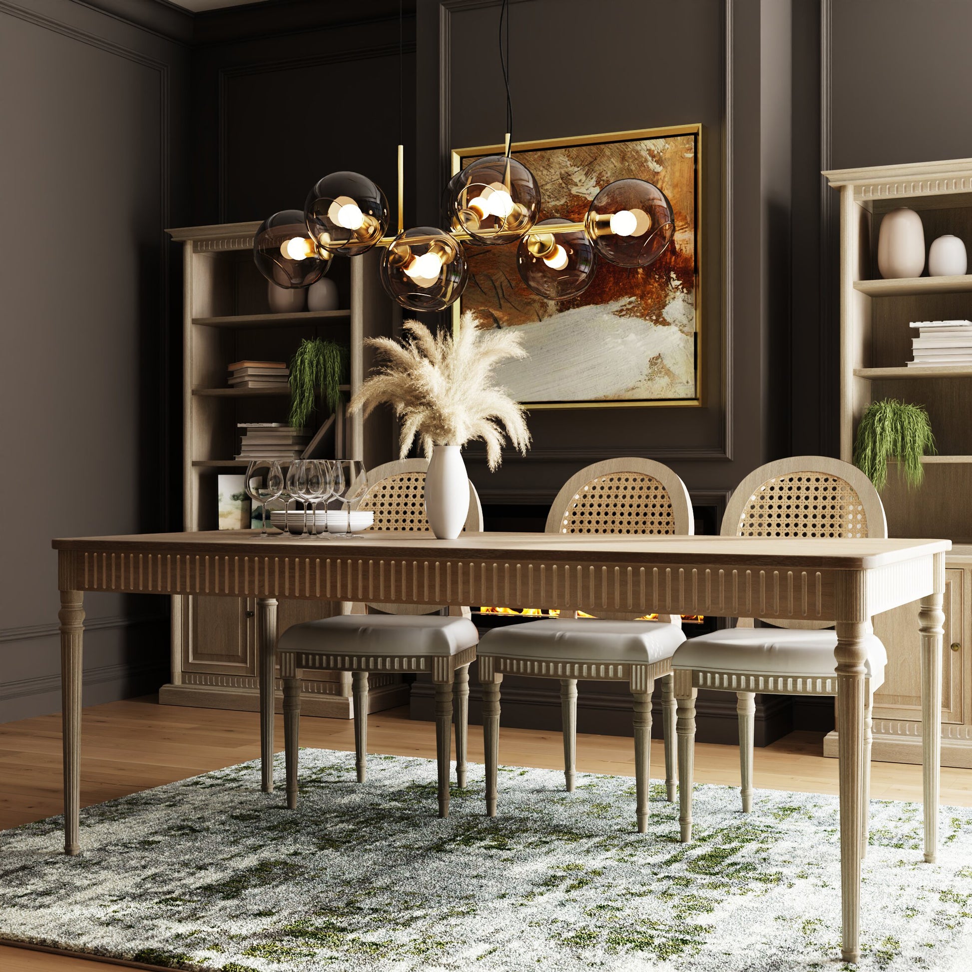 Willow Lime Washed French Dining Table