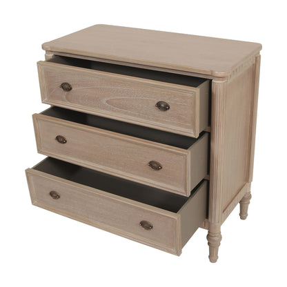 Open View for Willow French 3 Drawer Chest