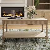 Willow Lime Washed French Coffee Table