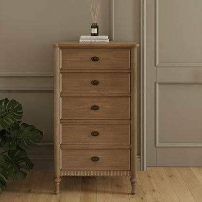 Willow Lime Washed French Tall Chest