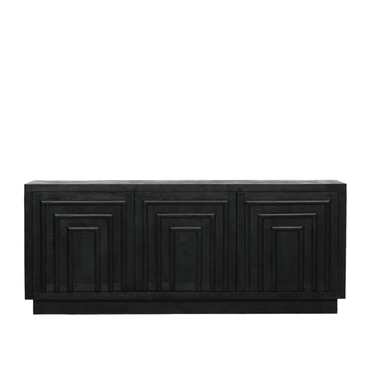 Black Contemporary 3 Door Sideboard
