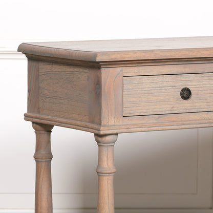 French Rustic Wooden Breakfront Console