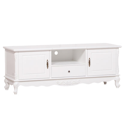 French Style White TV Cabinet