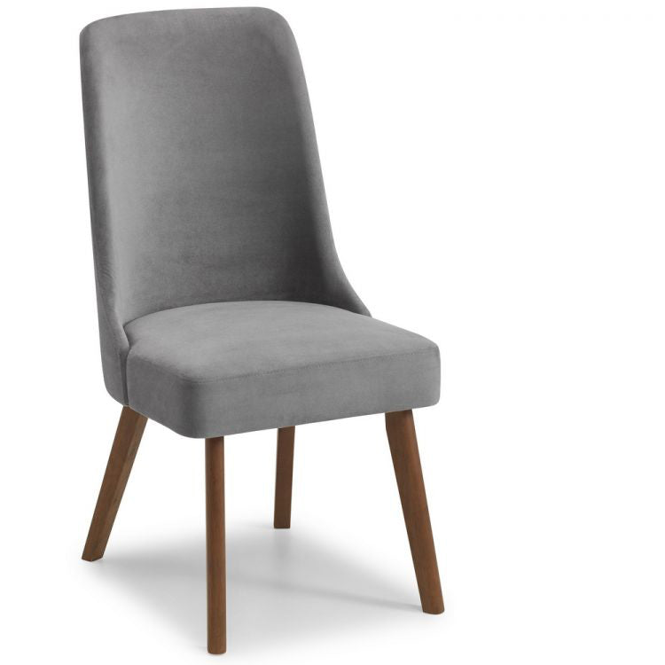 Huxley Chenille Dining Chair - Dusk Grey