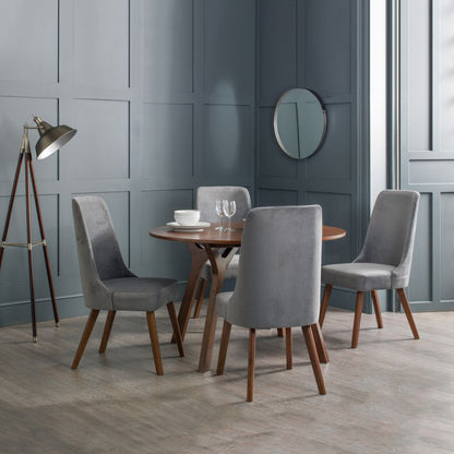 Huxley Chenille Dining Chair - Dusk Grey