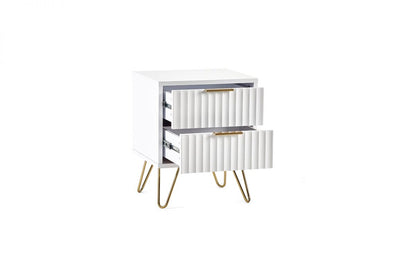 Murano 2 Drawer Bedside 