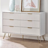 Murano 6 Drawer Chest - Matt White