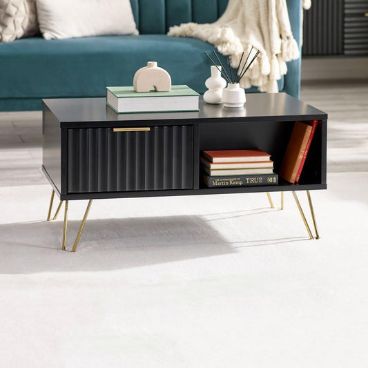 Murano Coffee Table - Matt Black