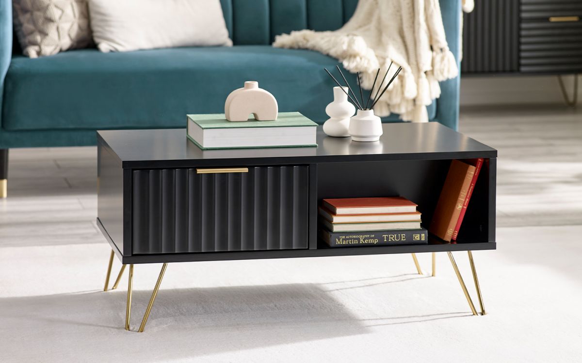 Murano Coffee Table - Matt Black