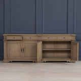Rustic French Classical 4 Door Sideboard