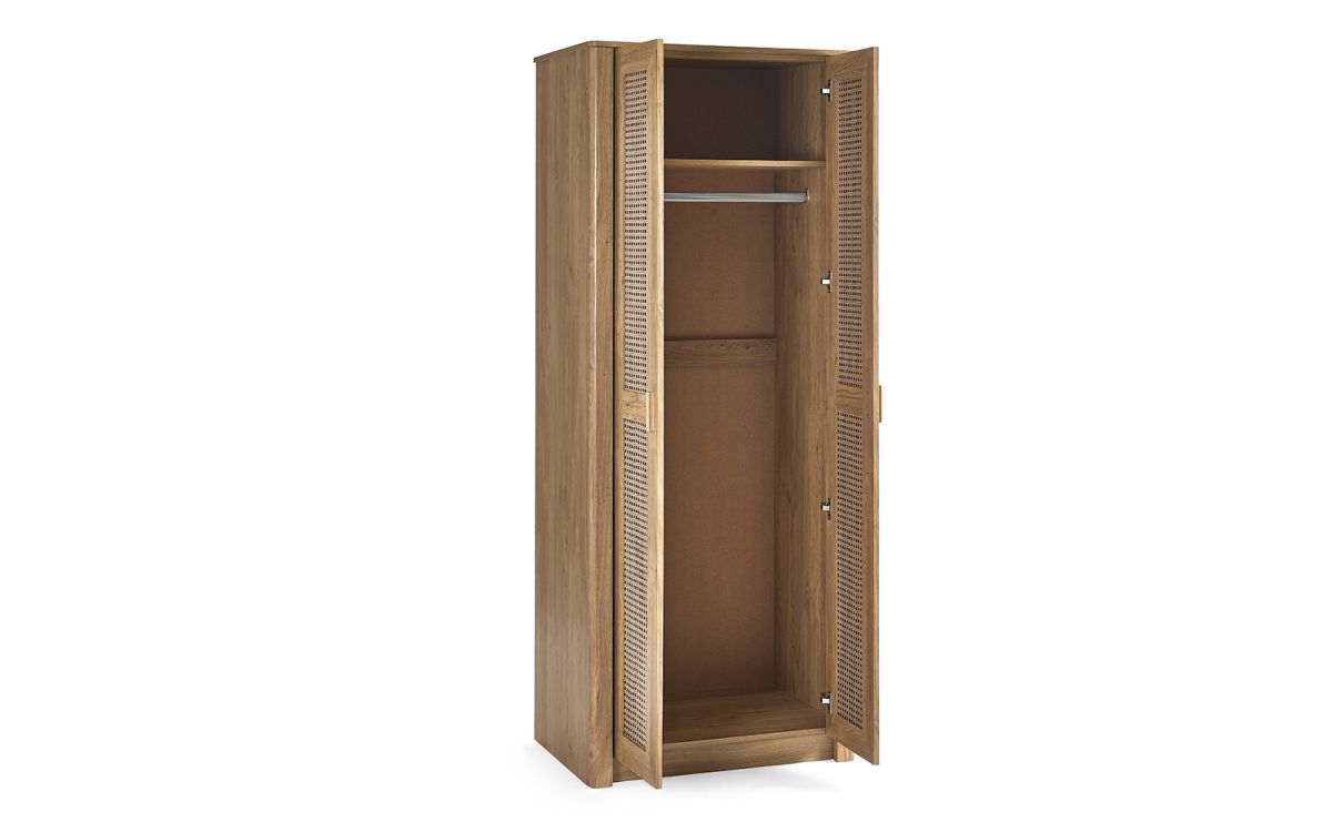 Sydney 2 Door Rattan Front Wardrobe