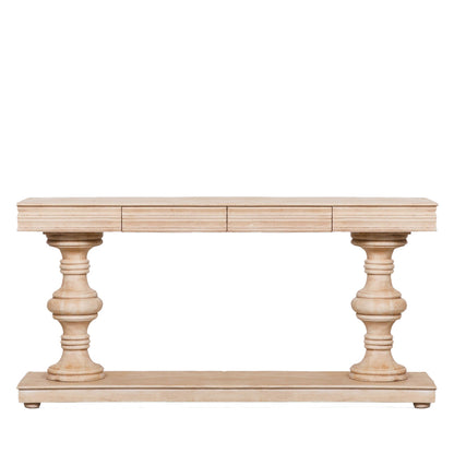 Wooden French Distressed Large Hall Table